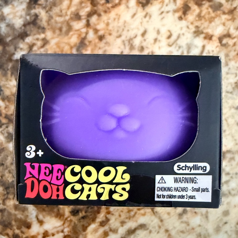 NeeDoh Cool Cats Purple Cat Squeezable Toy by Schylling